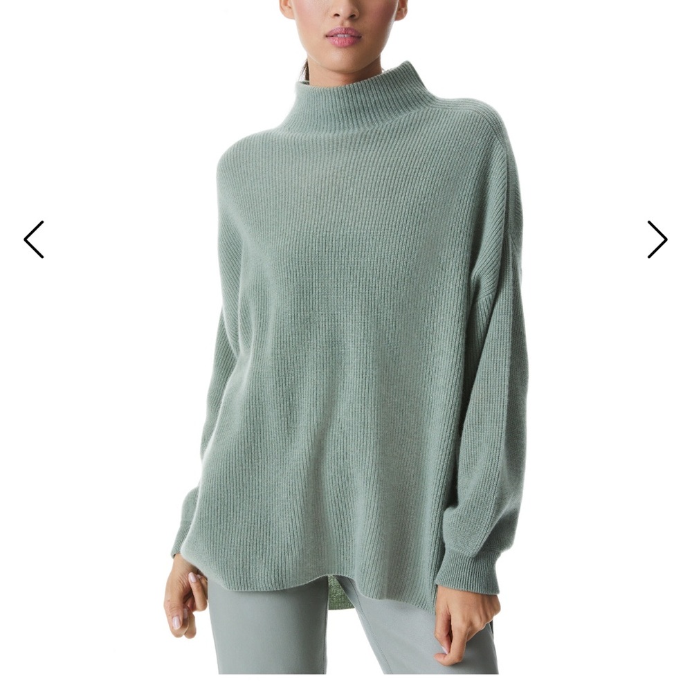 Women's Sage Green Turtleneck Sweater